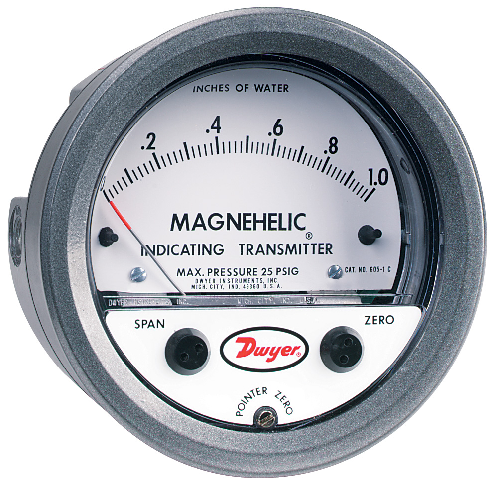 Датчик дифференциального давления (напорометр) Dwyer MAGNEHELIC 605