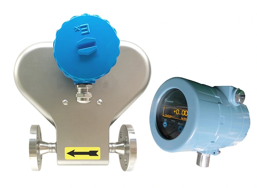 Искробезопасный массовый кориолисовый расходомер жидкости и газа с дельта трубкой ДУ 3мм Exib Sealand CG-03