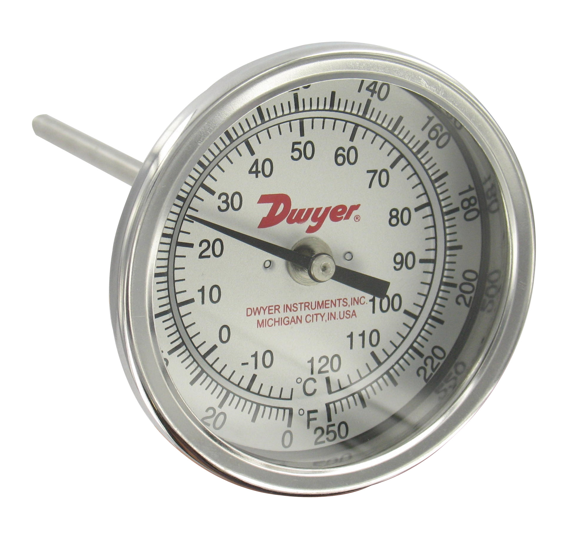 Биметаллический термометр из нержавеющей стали Dwyer BT
