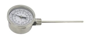 Биметаллический термометр с установкой на боковой стороне от -20 до 120°С Dwyer BTL