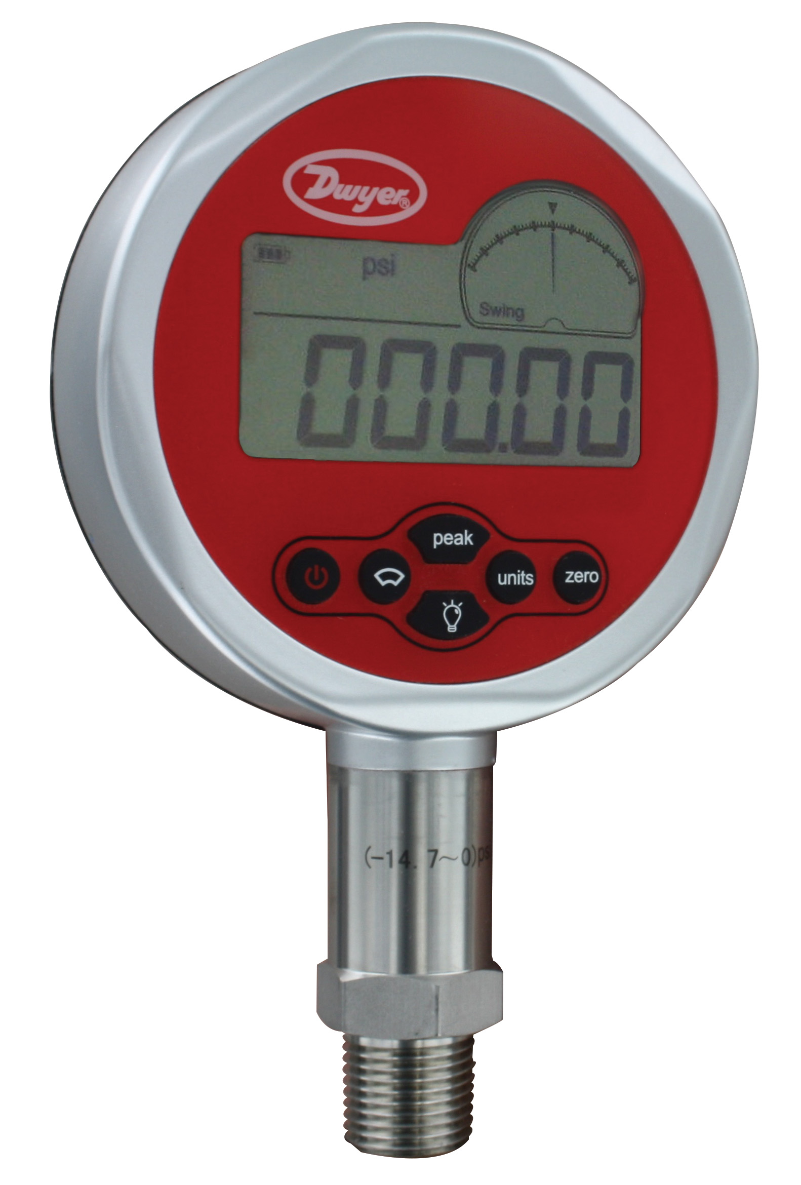 Эталонный электронный манометр давления жидкости и газа Dwyer DCGII