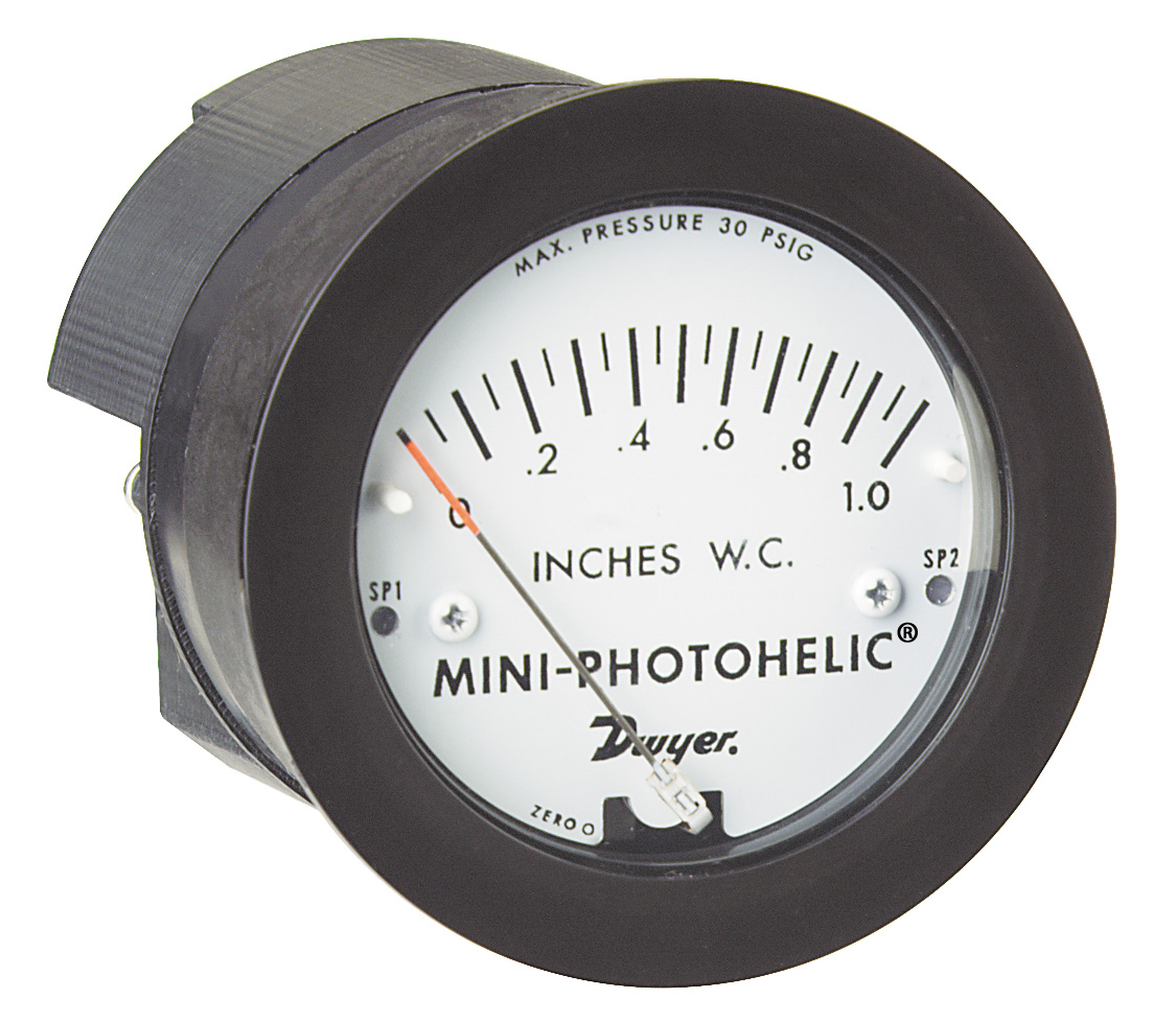 Электроконтактный манометр воздуха и газа Dwyer Mini-Photohelic MP