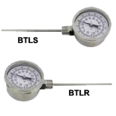 Биметаллический термометр Dwyer BTL с установкой на боковой стороне