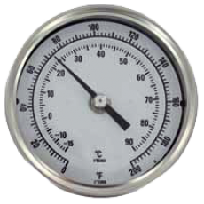 Биметаллический термометр Dwyer BTLRN с длинными зондами