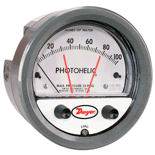 Электроконтактный манометр давления Dwyer Photohelic 3000MR/3000MRS