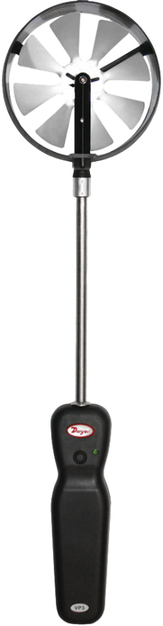 Беспроводной лопастной (100 мм) термо-анемометр DWYER VP3