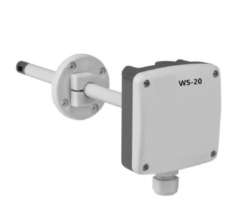 Канальный датчик скорости воздуха 0-20 м/с MIRKIP WS-20