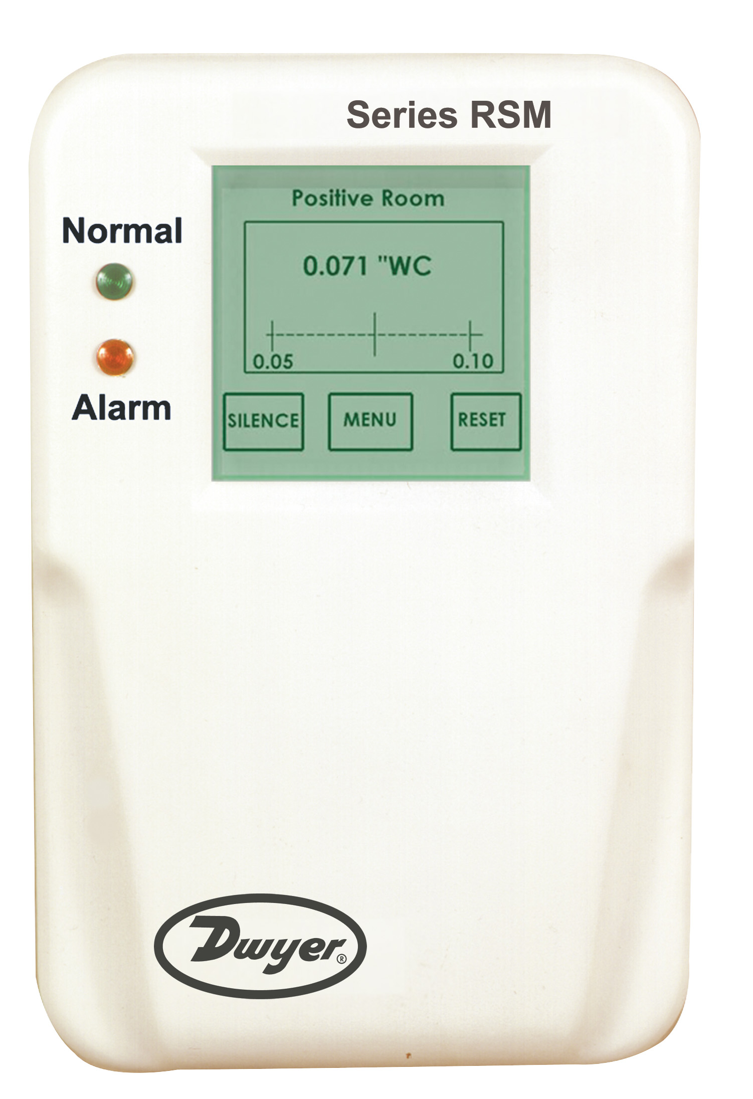 Дифференциальный датчик перепада давления воздуха и газа в помещении Dwyer RSM